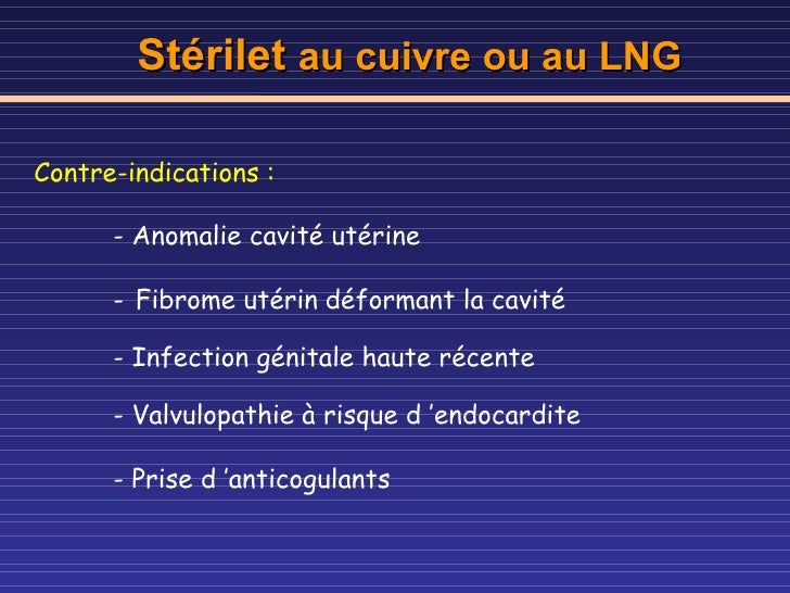 contre indication diu contre indication diu